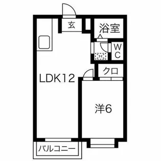 エルディム藤【203号室】の間取り