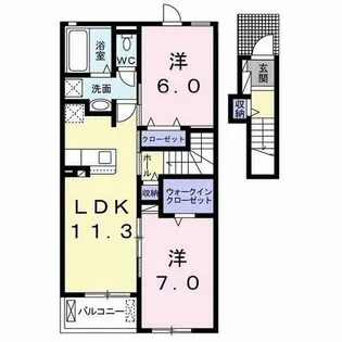 POPORAⅠ【205号室】の間取り