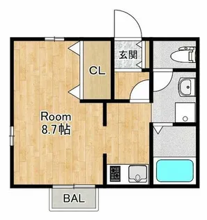 リーオスクエア【203号室】の間取り