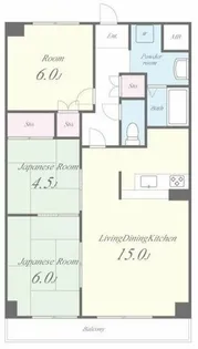 グランドール杉ノ木【6階】の間取り