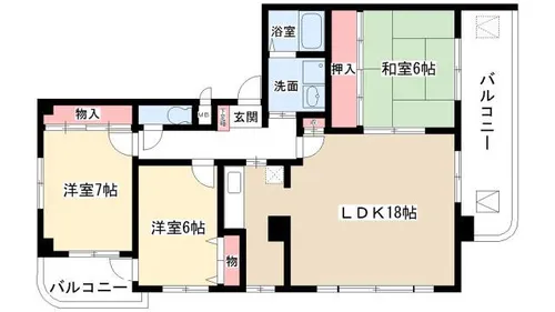 アルカディアV(5)【207号室】の間取り