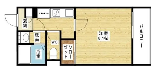 クレイノセイ柴島【1階】の間取り