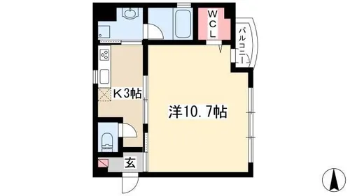 ラ・マルネ【4階】の間取り