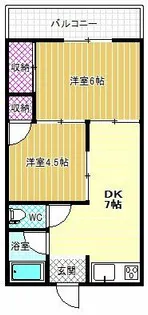 パル恵我之荘【3階】の間取り