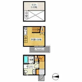 アースクエイク名港【1階】の間取り