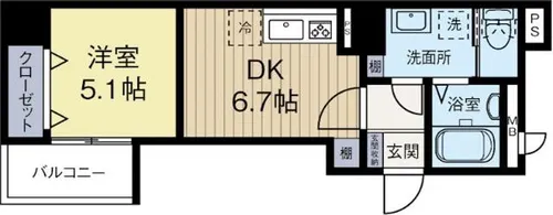 CPBS【10階】の間取り