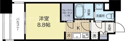 福岡県福岡市東区馬出2丁目【マンション】の間取り
