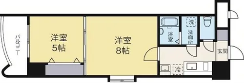 ロイヤル呉服112【11階】の間取り