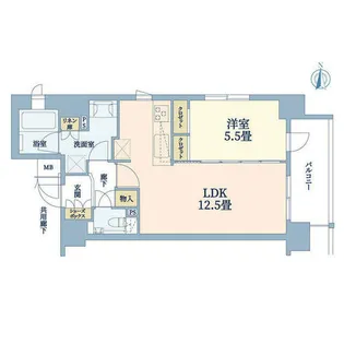 ルーシア烏丸御池【11階】の間取り
