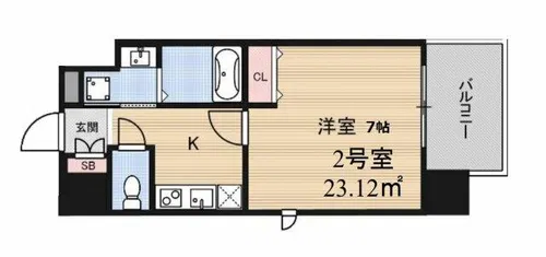 ALZA松ヶ枝Ⅱ【10階】の間取り
