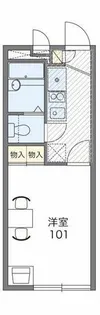 レオパレス大阪狭山【2階】の間取り