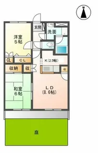 シャンテクレア【1階】の間取り
