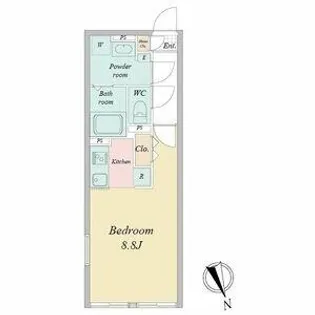 LUORE城西【5階】の間取り