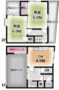 大阪府守口市梶町2丁目【一戸建】の間取り