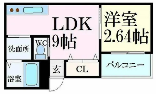 コティ網干【1階】の間取り