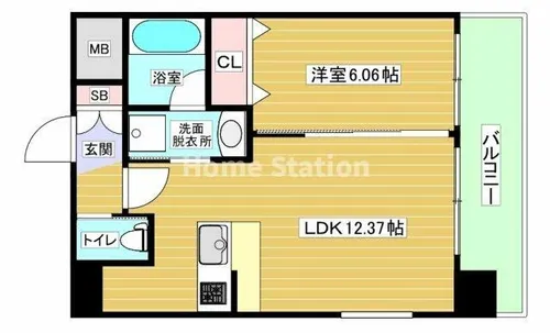 大阪府大阪市福島区海老江5丁目【マンション】の間取り
