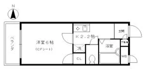 コンフォール高槻【506号室】の間取り