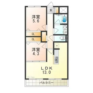 Apice【2階】の間取り