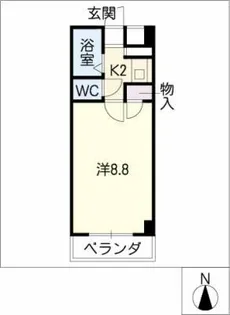 ジュネス佐久間【2階】の間取り