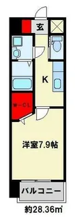 アクシオ北九州【8階】の間取り