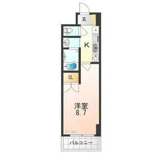 マインズ・コム四条大宮【7階】の間取り