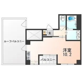 ヴィラペントハウス堺東【8階】の間取り
