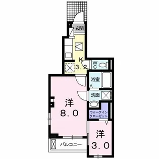 ベル グランツ【103号室】の間取り