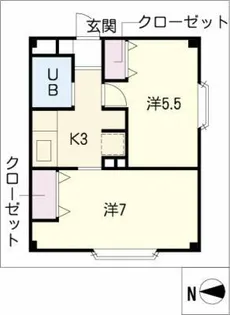 アンジェリーク【2階】の間取り