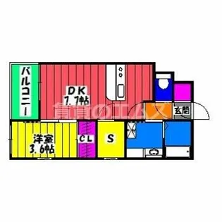 リアンレガーロ井尻駅前壱番館【2階】の間取り