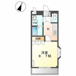 スクエア105【201号室】の間取り