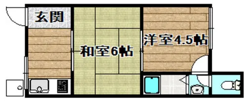 昭和台ハイツ【201号室】の間取り