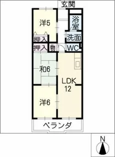 ラフィネ I【4階】の間取り