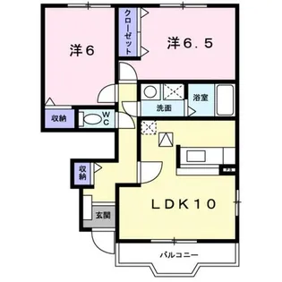 グリーン・ヴィラB【1階】の間取り