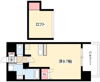 ライジングコート名古屋駅前東【11階】の間取り
