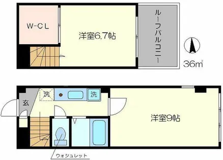 ハウスオブローゼⅡ【4階】の間取り