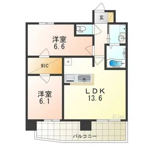 KMレジデンス堺東駅前【11階】の間取り