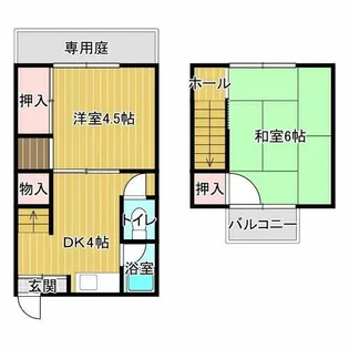 タケダ荘(納)【14号室】の間取り