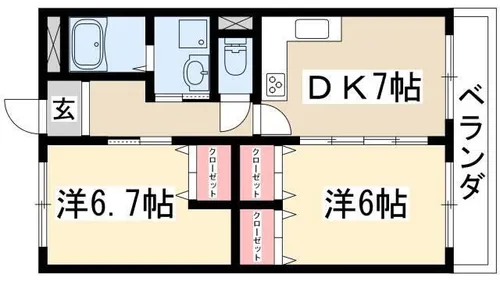 岡部ビル【508号室】の間取り