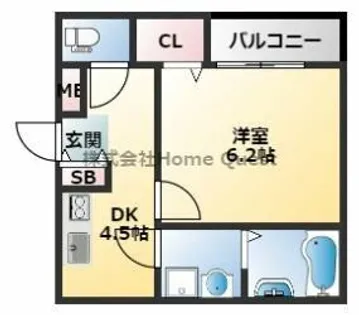 ノイヴェル布施【3階】の間取り