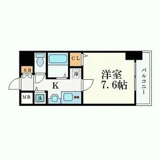 プレサンス名古屋STATIONアライブ【5階】の間取り