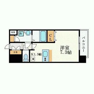 プレサンス名古屋STATIOアライブ【14階】の間取り