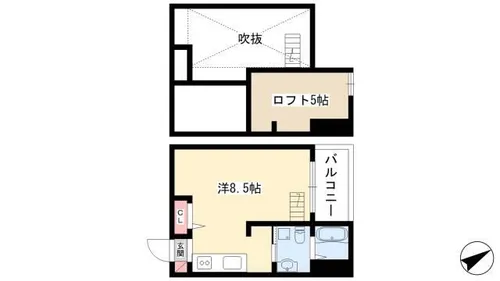 Abisko(アビスコ)【2階】の間取り