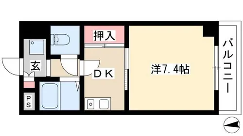 タカギビル【3階】の間取り