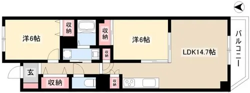 プレアール名古屋神宮寺【4階】の間取り
