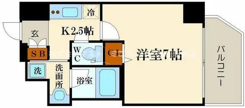 ファーストステージ京町堀レジデンス【9階】の間取り