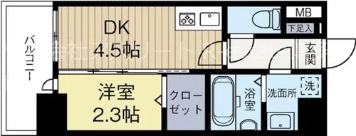 福岡県福岡市博多区東光2丁目【マンション】の間取り