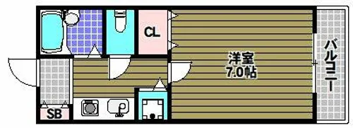 ひまわりコーポ【110号室】の間取り
