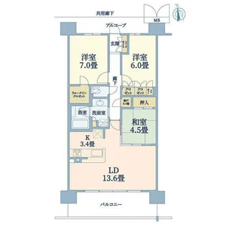 ブランズシティ天神橋筋六丁目【8階】の間取り