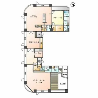 千種タワーヒルズ【2301号室】の間取り