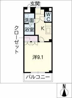 コンフォール 佐織【1階】の間取り